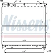 Radiator apa racire motor (transmisie manuala) SUZUKI SAMURAI 1.9D intre 1998-2004