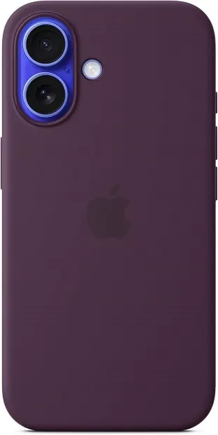 Husă de protecție Apple - Silicone Case, iPhone 16, MagSafe, Plum