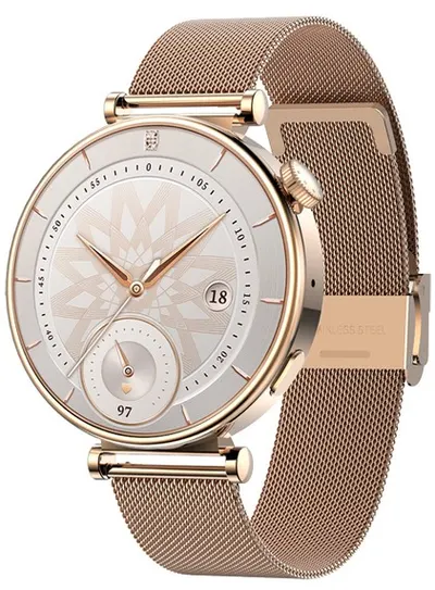 Smartwatch Riversong - Glow Rose Gold, 1.32'', Milanese