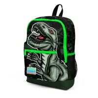 Ghiozdan cu 4 compartimente, Coral High, model dinozaur