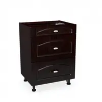 Corp inferior 60 cu 3 sertare metalice pentru greutate Zebra MDF mustata wenge