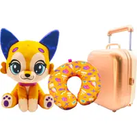 Jucarie de plus si accesorii in troler, Lovables Luggables, Solly Safari