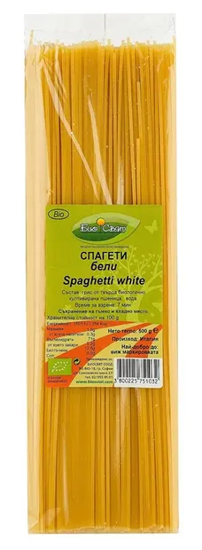 Spaghete bio albe 500 g Biosvyat