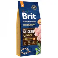 Hrana uscata pentru caini Brit Premium Adult M 15 kg