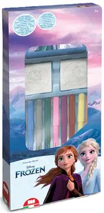 Set carioci Multiprint Frozen - 9 bucăți , cu 2 stampile