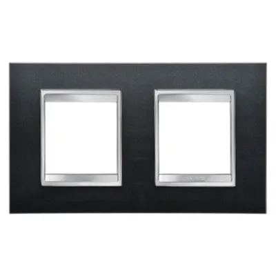 Placa ornament CProiector HORUS LUX international - IN PAINTED TECHNOPOLYMER - 2+2 modul HORIZONTAL - SLATE - CProiector HORUS