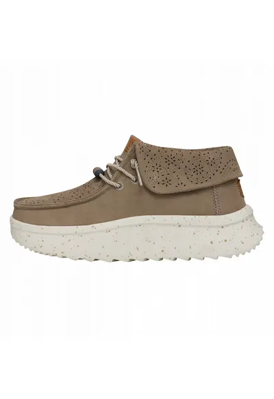 WENDY PEAK FOLD BOOT SUEDE 40256 - Maro deschis