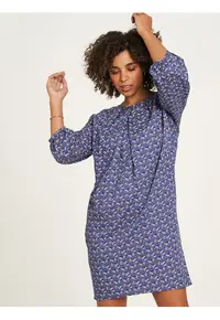 Rochie din vascoza cu imprimeu -