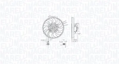 Ventilator Radiator Potrivit Ds Ds 3; Citroen C2, C2 Enterprise, C3 C3 Origin Iii, C3 Aircross Ii, C3 I, C3 Ii, C3 Ii Hatchback, C3 Pluriel, C4 Cactus, C-Elysee, Ds3; Mitsubishi Asx 1.0-2.8 07.90