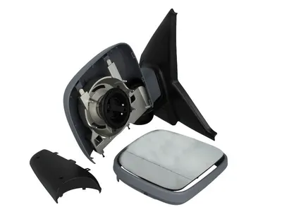 Oglinda stanga potrivit VW TRANSPORTER 2003-2009 - manual, asferic, grunduita
