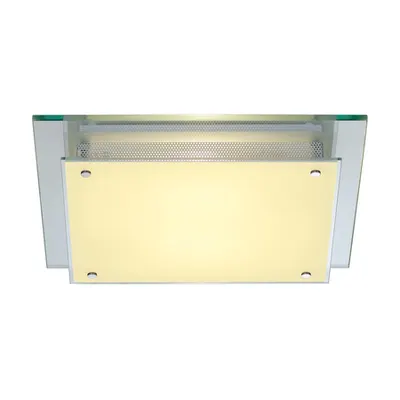 Corp iluminat TAVAN, GLASSA Plafon lumenul, A60 ,, sticla MATA patrat, max. 60W