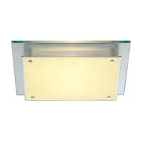 Corp iluminat TAVAN, GLASSA Plafon lumenul, A60 ,, sticla MATA patrat, max. 60W,