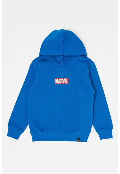 Hanorac cu imprimeu SpiderMan - Albastru royal