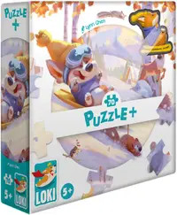 Puzzle pentru copii Loki din 70 piese - Loki cățelușul, merge cu sania
