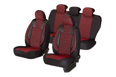 Set Huse Scaun Luxury Rosu