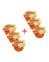 INABA Cat Dashi Delights pui, ton si somon 6x70 g hrana pisica