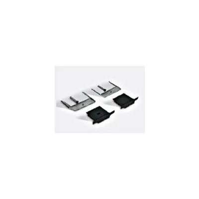 aluminiu Profil incastrat 7910R/B+PC opal Difuzor, 2m negru