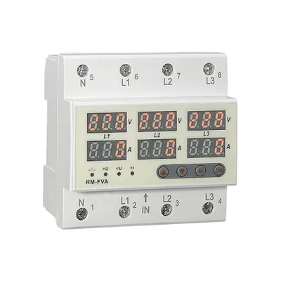 Releu trifazic protectie tensiune minima si maxima, max 63A