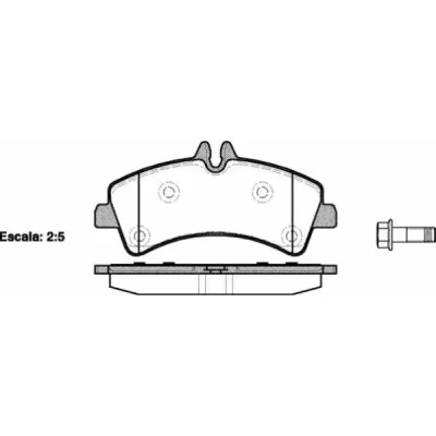 Set placute frana, frana disc REMSA 1247.00