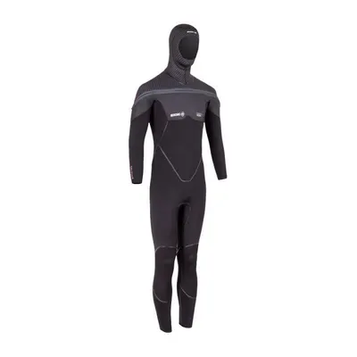 Costum de scufundare Beuchat 8mm neopren eco cu fermoar frontal negru-gri