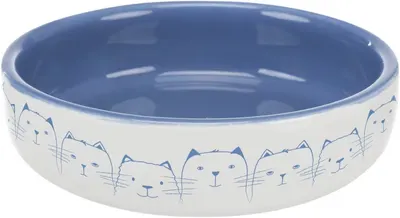 Bol ceramic 0.3 l/ 15 cm albastru/alb 24770