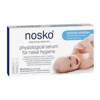 Ser fiziologic izotonic pentru igiena nazala, 20 x 5ml, Nosko Baby