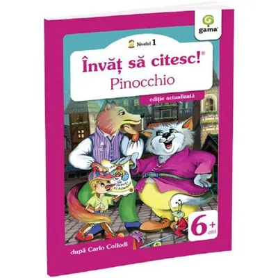 Învăț să citesc! Nivelul 1 Pinocchio