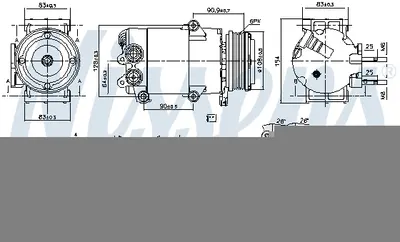 Compresor Ac Clima Volvo S60 Ii, S80 Ii, V40, V60 I, V70 Iii; Ford C-Max Ii, Focus Iii, Galaxy, Grand C-Max, Mondeo Iv, S-Max 1.6 1.6alk 1.6lpg Dupa 2007