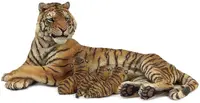 Figurină Papo Wild Animal Kingdom - Tigrul cu puii de tigru