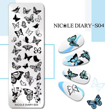 Matrita metalica stampila Nicole Diary S04