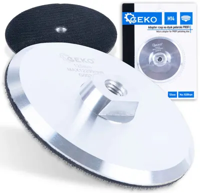 Suport din aluminiu pentru șmirghel Geko - PROFI, G00313, 125 mm, M14