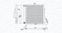 Condensator climatizare (cu uscator) potrivit SMART CABRIO, CITY-COUPE, CROSSBLADE, FORTWO 0.6 0.8D 07.98-01.07