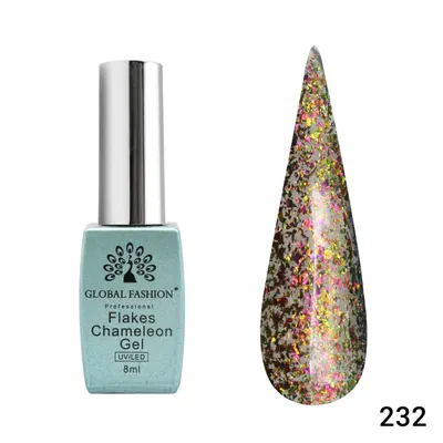 Oja semipermanenta Flakes Chameleon 8ml, 232 Engros
