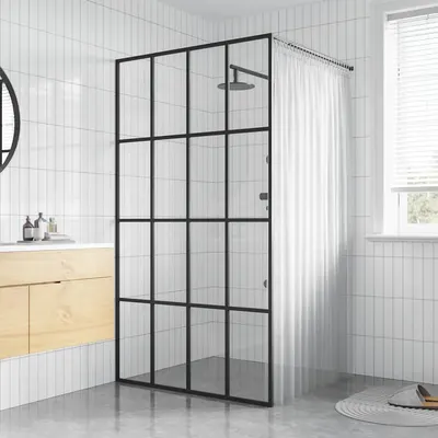 vidaXL Paravan duș walk-in, 80x195 cm, sticlă securizată transparentă