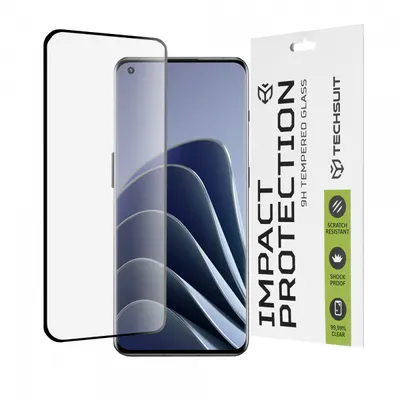 Folie de protectie Ecran Techsuit pentru OnePlus Ace 2 Pro / Ace 2 / 11R / 11 / 10 Pro, Sticla Securizata, Full Glue, 111D, Neagra