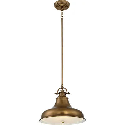 Lampa suspendata Emery 1 Light Medium Pendant – Weathered Brass