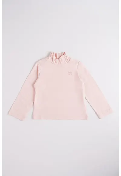 Bluza cu guler scurt - Piersica