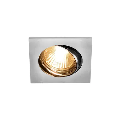 Spot incastrat, PIKA Ceiling lights GU10, grey indoor recessed ceiling light, silver-grey, swivelling, max. 50W