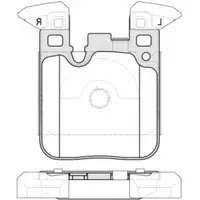 Set placute frana, frana disc REMSA 1539.00