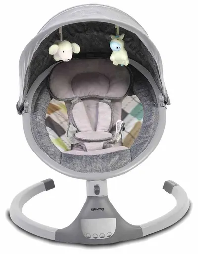 Leagan electric Cangaroo - iSwing, gri deschis
