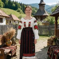 Costum popular format din catrinta , brau si ie Ramona 2