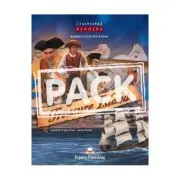 Literatura adaptata pentru copii benzi desenate Treasure Island. Set cu audio CD