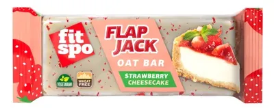 Flapjack, cheesecake cu căpșuni, 90 g, FitSpo
