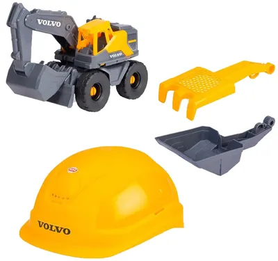 Set de joacă Dickie Toys - Volvo Tough Excavator, 4 piese