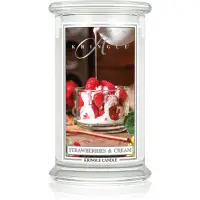 Kringle Candle Classic Strawberries & Cream lumânare parfumată 623 g