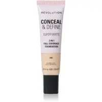Revolution Conceal & Define machiaj cu efect matifiant culoare F3N 23 ml