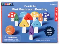 Masă de bowling pentru copii Kikkerland Kidoki - Cu ciuperci