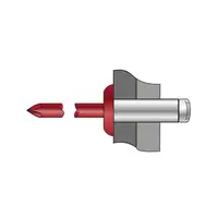Pop-nituri Standard Cap Bombat Negrut Aluminiu Otel-4 X 10 Ral 9005