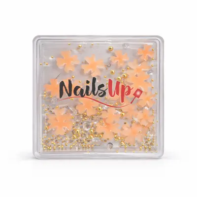 Decor Unghii NailsUp Caviar si Flori Rose