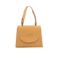 Cutie mică gentuță cu panglică maro din satin - kraft (set 50 buc) - Default Title